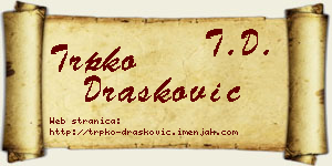 Trpko Drašković vizit kartica